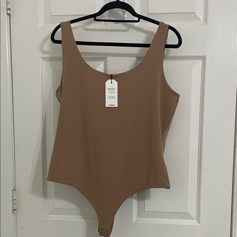 Express Bodysuit - Taupe / Nude Beige (New with Tags) XL